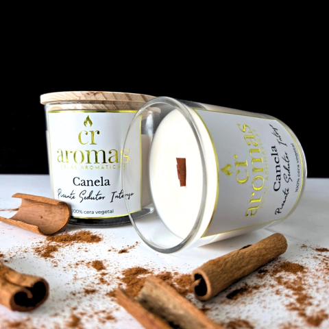 Vela Aromática Artesanal | Canela | Recipiente 265ml - comprar online
