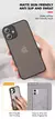 Capas para Iphone Luxo, Matte Clear Square TPU - Alitech It