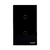 Interruptor Inteligente Touch 2.5D Wifi+BLE 2 Botoes 4x2 Preto - EKAZA - loja online