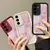 Capa de telefone rosa gradiente borboleta para seu Samsung Galaxy - Alitech It