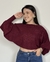 Blusa Manga Morcego Bordô - comprar online