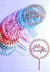 Cake toppers "FELIZ CUMPLE" redondo