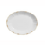 Travessa Funda Média Cristal Branco com Ouro