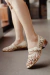 Sapato Trama Couro Creme - comprar online