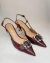 Scarpin Slingback Pedras