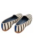 Loafer Nautico Sarja Off White Com Listras Pretas na internet