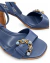 Sandália Salto Bloco Azul Denin - comprar online