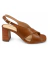 Sandália Salto Bloco Camel