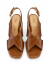 Sandália Salto Bloco Camel - Loulou Shoes