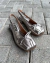 Slingback Prata Velho