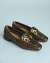 Loafer Okley Dark Brown / Metal Ouro - comprar online