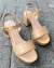 Sandália Rafia Lotus Camel - loja online