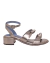 Sandália Ribbon Couro Metalizado Pewter - comprar online
