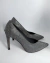 Scarpin Aveludado Cinza Rocca - Loulou Shoes