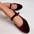 Sapatilha Doll Veludo Vinho - comprar online