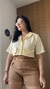 Camisa Botões Lully Amarelo Manteiga Laços na internet