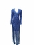VESTIDO DE RENDA AZUL CHIFON - comprar online