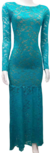 VESTIDO DE FESTA TURQUESA P - comprar online