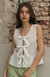 Musculosa broderi - FAUSTINA