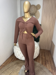 Conjunto Dani canelado premium na internet