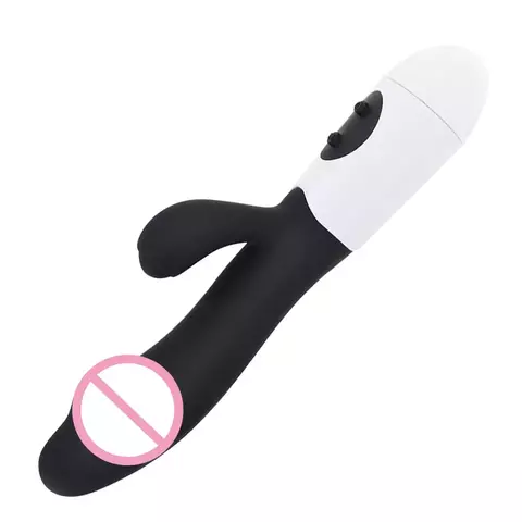 Vibrador Spot Silicone G para Mulheres, Vibrador de Coelho, Vibração Dupla, 10