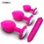 Vibrador anal para adultos, silicone macio, em forma redonda, bala erótica, bri