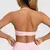 Top sutiã esportivo feminino sem costura halter topo alto suporte i na internet