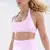 Top sutiã esportivo feminino sem costura halter topo alto suporte i - comprar online