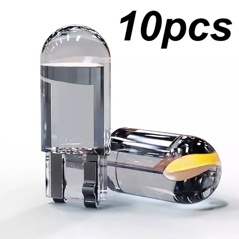 LED Canbus T10 Luzes Do Carro, COB Vidro Interior Peças Lâmpadas, 6000K Br