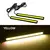 Ultra fino brilhante LED carro COB luzes diurnas, super brilhante, baixa configu