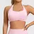 Top sutiã esportivo feminino sem costura halter topo alto suporte i - comprar online
