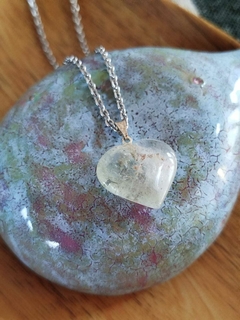 Dije corazón de Aguamarina - comprar online