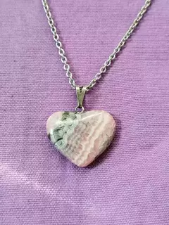 Dije corazón de Rodocrosita en internet