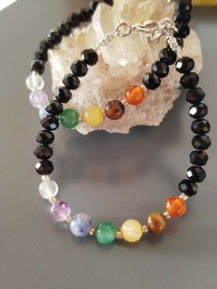 Pulsera 7 chakras y mostacillas
