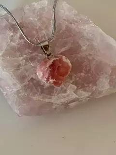 Dije corazón de Rodocrosita - Las Wiccas tienda holística