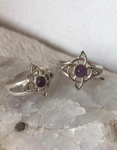 Anillos nudo de bruja Amatista