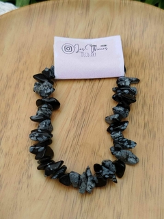 Pulsera Obsidiana nevada