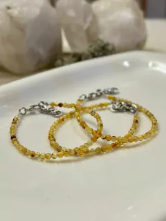 Pulsera de Ámbar esferas