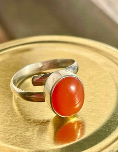 Anillo Cornalina
