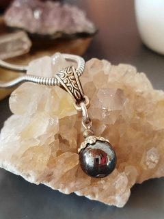 Dije esfera coronita Hematite