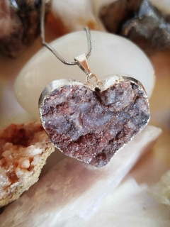 Corazón Ágata Calcedonia grande - Las Wiccas tienda holística
