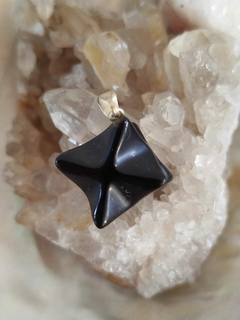 Dije Estrella Merkaba Obsidiana Negra - comprar online