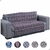 Manta Para Sofá Xale e Cama 2,10m X 1,35m Tecido Jacquard - comprar online