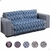Manta Para Sofá Xale e Cama 2,10m X 1,35m Tecido Jacquard - Departamix