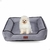 Cama Pet Cachorro Gato Grande Quadrada Suede Com Ziper