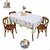 Toalha de Mesa 6 Lugares 2,00 x 1,50m Estampado Microfibra