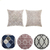 Capa de Almofada 45x45 Jacquard Sala e Quarto Dupla Face