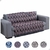 Manta Para Sofá Xale e Cama 2,10m X 1,35m Tecido Jacquard na internet