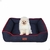 Cama Pet Grande Quadrada Bethoven Jeans Azul