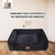 Cama Pet Cachorro Gato Grande Quadrada Suede Com Ziper - loja online